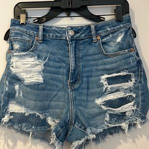 American Eagle Ripped Jean Shorts